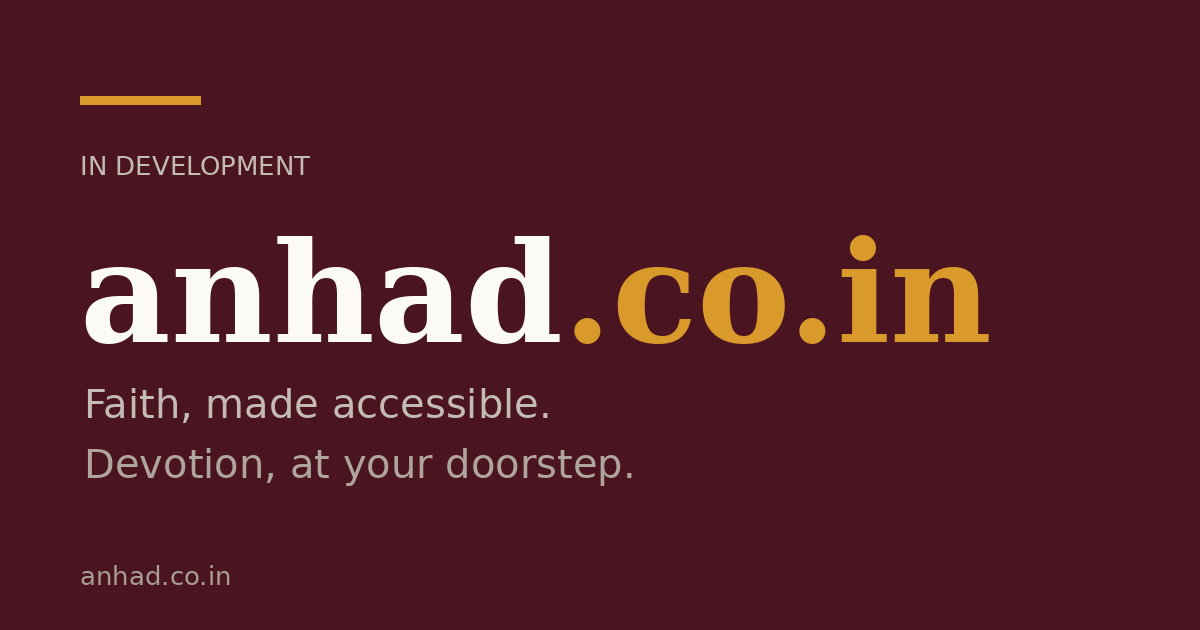 Link preview image for anhad.co.in